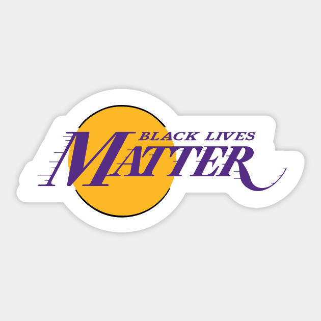 Black Lives Matter - Bootleg LA Edition Sticker by Midnight Run Studio